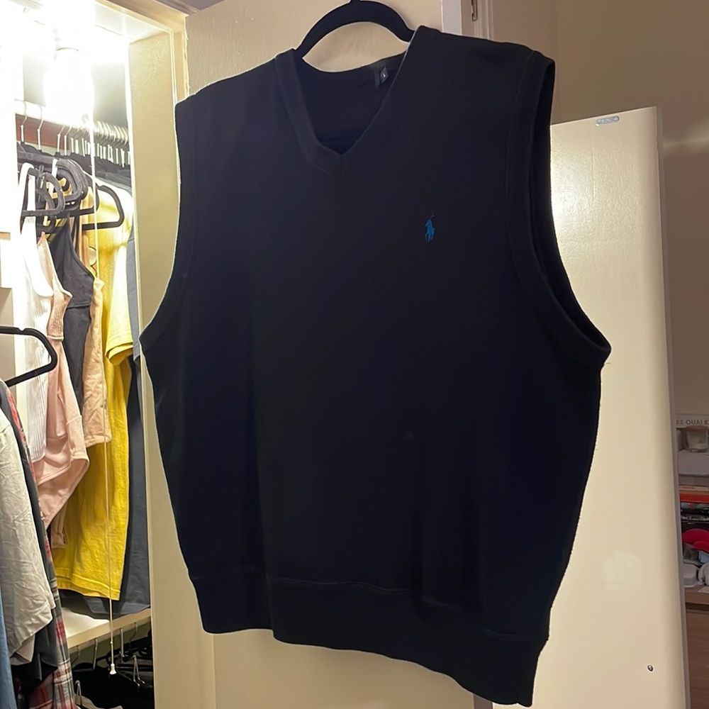 Vintage Polo ralph lauren black sweater vest